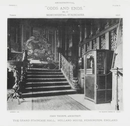 Die große Treppenhalle, Holland House, Kensington, England