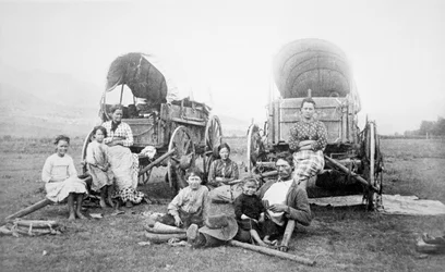 Amerikanische Pionierfamilie, ca. 1870
