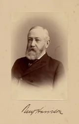 Benjamin Harrison (1833-1901), 23. Präsident der USA, Foto von George Prince, Washington DC