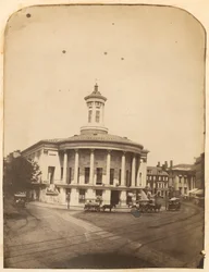 Merchants Exchange Building, 3rd Street at Walnut, ca. 1859