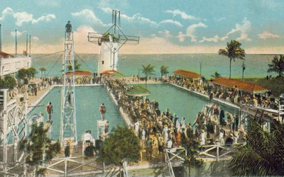 Miami, Florida, ca. 1925: Miami Beach Casino Schwimmbecken