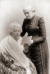 Porträt von Elizabeth Cady Stanton und Susan B. Anthony