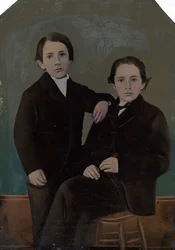 Porträt von zwei Jungen