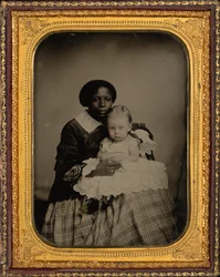 Porträt einer Frau und eines Kindes, ca. 1860