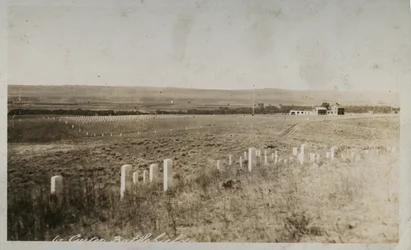 Szene am Custer-Schlachtfeld