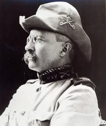 Theodore Roosevelt als Oberstleutnant der 1. US-Freiwilligenkavallerie im Jahr 1898