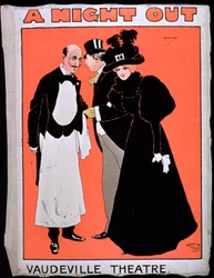 Werbung für Eine Nacht auswärts, im Vaudeville-Theater