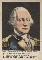 Werbung für Duke of Durham Tabak