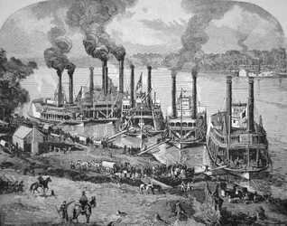 Schlacht von Shiloh, auch bekannt als Pittsburg Landing, April 1862