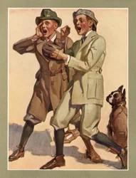 Jungen spielen Straßenbaseball in den 1920er Jahren