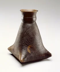Caddo eingravierte Flasche, 1200-1500