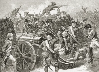 Eroberung eines Vorwerks in Yorktown, 1781, aus 
