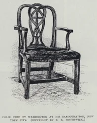 Stuhl, den George Washington bei seiner Amtseinführung in New York City benutzte
