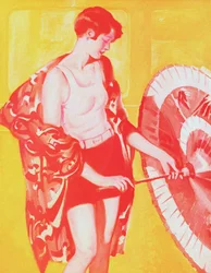 Flapper im Badeanzug