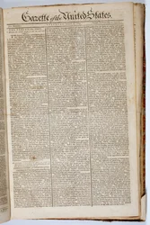 Titelseite der Gazette of the United States, 15. April 1789