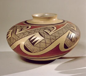 Hopi-Bullware-Topf aus Arizona