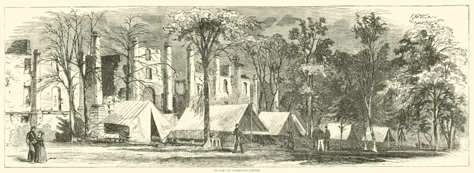 Im Lager bei Warrenton Springs, Oktober 1863
