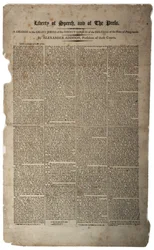 Freiheit der Rede und der Presse, Januar 1799