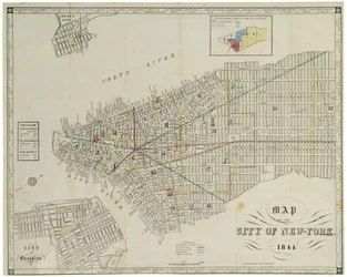 Karte der Stadt New York