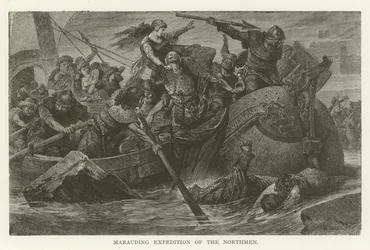 Plünderungsexpedition der Nordmänner
