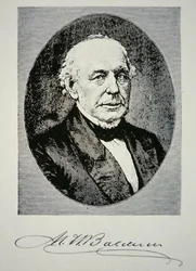 Matthias William Baldwin (1795-1866) Gründer der Baldwin Locomotive Works im Jahr 1831