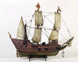 Modell der Halve Maen, Henry Hudsons Schiff, 1825-1900