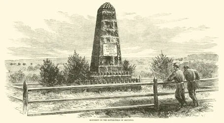Denkmal auf dem Schlachtfeld von Groveton, August 1862