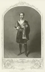 Mr. G. V. Brooke als Hamlet, Akt III, Szene II