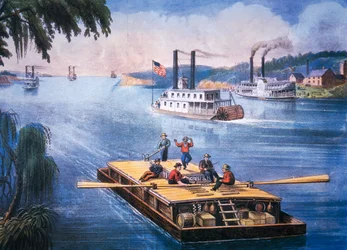 Am Mississippi, ca. 1866