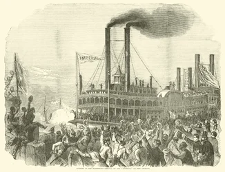 Eröffnung des Mississippi, Ankunft des Imperial in New Orleans, Juli 1863