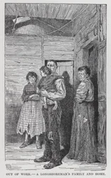 Arbeitslos, Eine Familie und Zuhause eines Hafenarbeiters