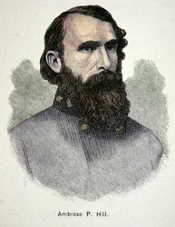 Porträt von General Ambrose P. Hill (Farblithografie)