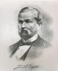 Porträt von William George Fargo (1818-81), Mitbegründer von Wells Fargo & Co.