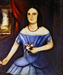 Porträts eines Bruders und einer Schwester, ein Paar