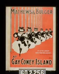 Plakat für Mathews & Bulger in Gay Coney Island