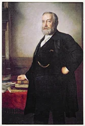 Wahlplakat von Präsident Benjamin Harrison (1833-1901)