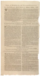 Resolutionen zur Drucklegung des NYS-Vorschlags für Verfassungsänderungen, Oktober 1788