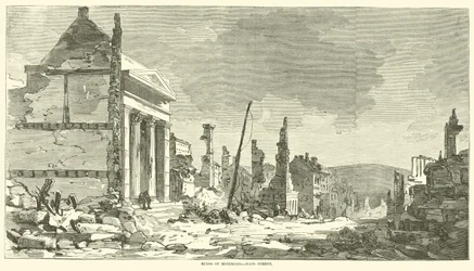 Ruinen von Richmond, Main Street, April 1865