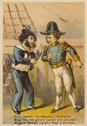 Matrose und Kapitän auf See