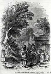 Samoset, der indianische Besucher, aus 