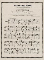 Notenblatt, Buena Vista Marsch