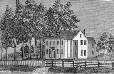 Südwestansicht des Hauses von Richter Ellsworth, aus 