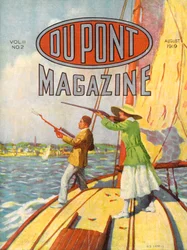 Das 1919 Grand American Handicap Trapshooting Turnier, Titelseite des DuPont Magazins, August 1919
