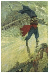 Die Legende des Geisterschiffs oder des Fliegenden Holländers: Ein niederländischer Kommandant, der sein Schicksal herausfordern wollte, soll dazu verurteilt worden sein, für immer auf seinem Schiff zu wandern und den Schiffen, die seinen Weg kreuzen, Ungl