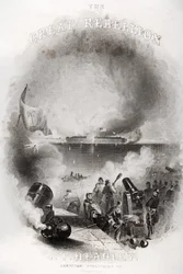 Titelbild der Illustration des Angriffs auf Fort Sumter im Jahr 1861, aus 