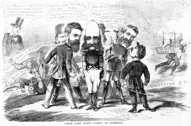 Onkel Sams glückliche Familie von Generälen, ca. 1863