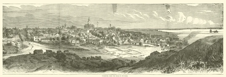 Vicksburg von den Hügeln im Hinterland, Mai 1863