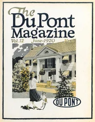 Frau und Hund, Titelseite des DuPont Magazins, Juni 1920