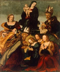 Madonna mit Kind und Heiligen Gregor dem Großen