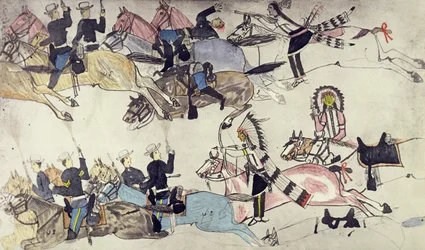 Rückzug des Kommandos von Major Marcus Reno